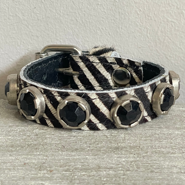 Pulsera Cinta Rayas Tachón